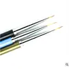 Fabricante en stock 3 varillas metálicas pluma de pintura pluma para dibujar uñas pluma de dibujo traje pluma para dibujar arte de uñas