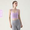 Sujetador Deportivo a Prueba de Golpes para Mujer en Verano, Camisola para Correr Yoga, Sujetador de Ropa Deportiva de Alta Intensidad con Espalda Hermosa