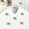 Celebridad de Internet M bean accesorios para manicura color mixto mini letras Accesorios de resina de Frijol de Chocolate Decoración de uñas DIY