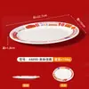 Vajilla para Restaurante de Té Estilo Hong Kong, Platos de Melamina, Platos Comerciales Imitación Porcelana, Platos de Plástico Estilo Hong Kong con Impresión de Logo