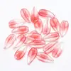 Folhas de pétalas de vidro bicolores 13*26MM folhas de pêssego diy grampo de cabelo brincos joias material antigo
