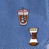 Broche Serie de Suministros de Café Hechos a Mano Dibujo Animado Vintage Diseño de Taza Bolsa Pieza de Ropa Insignia Modelo de Cafetera