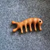 Peine de Masaje de Sándalo Cabezal Raspador Cabezal de Terapia Cabezal de Masaje de Meridianos Peine de Masaje de Meridianos de Madera Portátil para el Hogar