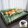 Esterilla para Mascotas con Textura de Pana Rayada Tridimensional, Engrosada y Extraíble para Lavar, Adecuada para Perros Medianos y Grandes