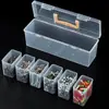 Caja de Herramientas de Ferretería, Caja de Piezas, Caja de Almacenamiento, Accesorios de Material de Tornillería para el Hogar, Caja Portátil Transparente con Divisiones y Clasificación