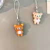 Juguete Colgante Popular Rilakkuma de San-X Japonés Lindo Peluche Pequeño para Bolso, Accesorio para Auriculares, Adorno Colgante, Versión 3D