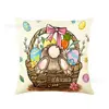 Fundas de Almohada de Pascua de Venta Caliente Transfronterizas, Sencillas y Frescas, Decoración Festiva, Fundas para Cojines de Sofá, En Stock