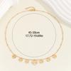Accesorios de moda de alta calidad chapados en oro, gran corazón de amor, pequeño amor, collar de acero de titanio, joyería simple y fresca