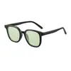 Gafas de sol cuadradas, sencillas y gruesas, de montura marrón y amarilla, semitransparentes, para hombre y mujer, modernas y vintage, para miopía, 2023