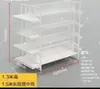 Expositor de Ilha Dupla Face para Porta-Arranjos de Cabelo de Boutique, Expositor Ajustável de Múltiplas Camadas para Acessórios Culturais e Criativos