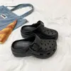 Zuecos de nube EVA para mujer de verano para exteriores, con plataforma para aumentar altura, resistentes al desgaste para la playa, transpirables, zapatillas de punta cerrada