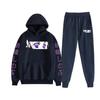 Sudaderas con capucha para pareja de Demon Slayer Ghost Blade transfronterizas, conjunto de dos piezas para hombre y mujer