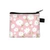 Bolsa Fresca Pequeña Monedero para Niños Estudiante Portátil Bolsa para Tarjetas Simple Grande Moderna Redonda Estampada Suave Bolsa de Almacenamiento