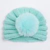 Chapéus de Lã Quentes e Fofos para Crianças Europeus e Americanos Novo Outono e Inverno, Chapéus Pom-Pom com Proteção de Orelha para Bebês, Chapéus de Bebê Macios e Confortáveis