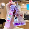 Llavero de pez dorado pequeño flotante para hombres y mujeres, exquisito, lindo, colgante de llavero de coche de botella flotante, colgante de bolso, pequeño regalo