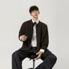 Novo Cardigan Masculino 2025 Outono e Inverno 700g Alta Qualidade Modelagem Solta Estilo Japonês Jovem Marca Elegante Tendência Suéter