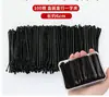 Pinzas Negras Lisas para Fijación Lateral, Pinzas Pequeñas de Acero para Flequillos y Peinado
