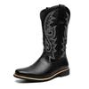 Novos Sapatos Masculinos Outono e Inverno 2026 Botas Longas Transfronteiriças Botas de Couro Bordadas Sapatos Masculinos Transfronteiriços Tamanho Grande Vendedor Quente da Amazon