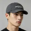 Gorra de ala ancha con visera de pico suave para mujer, estilo adelgazante para primavera y otoño, gorra de béisbol bordada de copa profunda para hombre, versión coreana, sombrero moderno para el sol