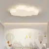 Luz de Ventilador de Espectro Completo Luz de Dormitorio Dormitorio Principal Luz de Techo Minimalista de Nube Crema Sala de Estar Accesorios de Iluminación LED Lámparas Protección Ocular