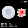 Novo estilo florescente rosa peônia flor forma gota cola mesa decoração acessórios DIY assar fondant decoração do bolo