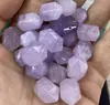 Cuentas Sueltas de Amatista Lavanda Natural en Forma de Corazón, Cuentas Espaciadoras de Corazón Transparente Color Melocotón Morado Claro, Accesorios para Manualidades con Cuentas Hechos a Mano, Venta al por Mayor desde el Fabricante