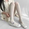 Meia-calça Branca Estilo Menina Japonesa Outono e Inverno Roupa Externa Feminina Meia-calça Quente Espessa com Pé Meias JK Lolita
