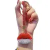 Barro de cerámica labios de diamantes completos cadena para coche anillo de cadena cordón llavero colgante bolsa de pareja colgante pequeños regalos al por mayor