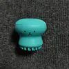 Cepillo Facial de Pulpo Linda Medusa Cepillo Limpiador de Doble Cabeza Cepillo Manual para Limpieza de Puntos Negros Masajeador Cepillo Facial de Silicona