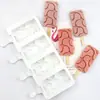 Do que 4 mesmo moldes grandes de sorvete com grãos de água moldes de sorvete crocante feitos à mão silicone de grau alimentício não combina com o palito