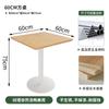 Mesas y Sillas Comerciales para Catering Transfronterizo, Restaurantes en Cadena, Mesas de Comedor de Madera Maciza, Mesas Redondas para Tiendas de Té de Leche, Mesas y Sillas para Cafeterías de Cocina Fusión