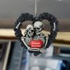 Colgante acrílico plano de calavera de Halloween transfronterizo para mochila de coche, llavero, decoración interior de coche