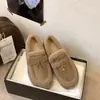 Zapatos de algodón cálidos para otoño e invierno, forro de felpa, cuero esmerilado retro, mocasines casuales para mujer, suela suave, 2026, zuecos de abuela, estilo bosque