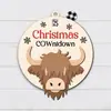 Colgantes Populares Navideños de Estilo Nórdico para Puerta Decoraciones de Pared Feliz Navidad Accesorios Festivos
