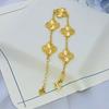 Pulsera de Trébol de Cuatro Hojas de Alta Gama, a la Moda, Versátil para Mujer, Adecuada para el Uso Diario, Estilo de Lujo Ligero, Joyería Exquisita, Versátil