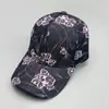 Gorra de Béisbol Cuadros de Cuero Estampado Floral Estilo Chino Unisex Visera Dura Ala Rígida Color Bloqueado Personalizado Gorra Pato Venta al por Mayor