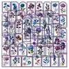 Colección Pegatinas transparentes de PET multiestilo, un juego completo de lindas pegatinas decorativas retro artísticas de dibujos animados para DIY, al por mayor