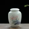 Pomada, Pó de Panax Notoginseng, Pó de Chuanbei, Frasco Selado de Amora-negra, Frasco de Embalagem de Chá Cerâmico Mini Pequeno Portátil