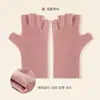 Guantes de Medio Dedo de Otoño e Invierno, Guantes Cálidos y a Prueba de Frío de Terciopelo Alemán, Guantes Táctiles sin Dedos para Escritura Flexible, Guantes de Ciclismo de Dedo Dividido y Dedo Completo