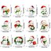 Imán Magnético para Refrigerador Ct449 Transfronterizo de Amazon Papá Noel Muñeco de Nieve Grinch Imán Suave Pegatina de Decoración Festiva