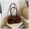 Nueva Bolsa Almohada Boston, Bolso de Hombro Novedoso Vintage Otoñal Melard para Mujer, Bolso de Hombro para Mujer Estilo Bowling
