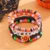 Moda Europeia e Americana Transfronteiriça Cor Dopamina Pulseira de Halloween Cabeça de Abóbora Rosto Sorridente Joia de Mão Personalizada Atacado
