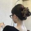 Diadema de tela con estampado de leopardo del mismo estilo que la bloguera coreana para niñas, Diadema de alta gama, Cinta para la cabeza, Accesorios para el cabello, Bola para el pelo