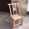 Silla de madera de pino madera maciza rural antigua silla de comedor silla de granja para niños restaurante banco para zapatos silla con respaldo para el hogar