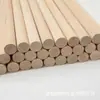 Madera Maciza Palo de Madera Redondo DIY Hecho a Mano Palo de Madera Pequeño Barra para Colgar Ropa Palo de Madera Yoga Fitness Palo de Madera Redondo de Madera