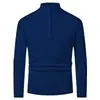 2026 Moda Masculina Transfronteriza Otoño/Invierno Suéter de Punto Pulóver de Media Cremallera Suéter Polo Suéter de Punto Casual de Manga Larga