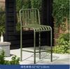 Mesa y Silla Altas para Patio Exterior Tienda de Té con Leche Conjunto de Tres Piezas para Ocio al Aire Libre Restaurante a la Intemperie Impermeable y a Prueba de Sol Taburete Alto