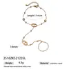 Pulsera de Acero Inoxidable Europea y Americana Taina Lujo Ligero Nicho Versátil Diseño de Lujo Ligero Joyería Venta Caliente Transfronteriza Acero de Titanio Mujer