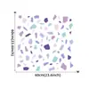 Br63220 Terrazzo Mármore Floral Roxo Adesivos de Parede Autoadesivos Ins Criativos Adesivos de Decoração de Parede de Fundo de Quarto
