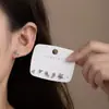 Brincos Simples de Peixe-Sereia com Diamante Estrela Conjunto de Seis Peças de Brincos Design Doce Japonês e Coreano para Mulheres Elegante Versátil